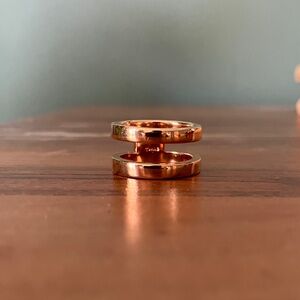 Rose gold-plated Solid Brass Ring